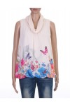 PRINTED TOP BUTTERFLY 8930