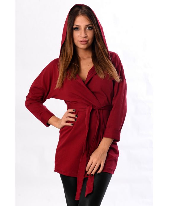 JACKE LEGERE A-KAPUZE BORDEAUX 5115