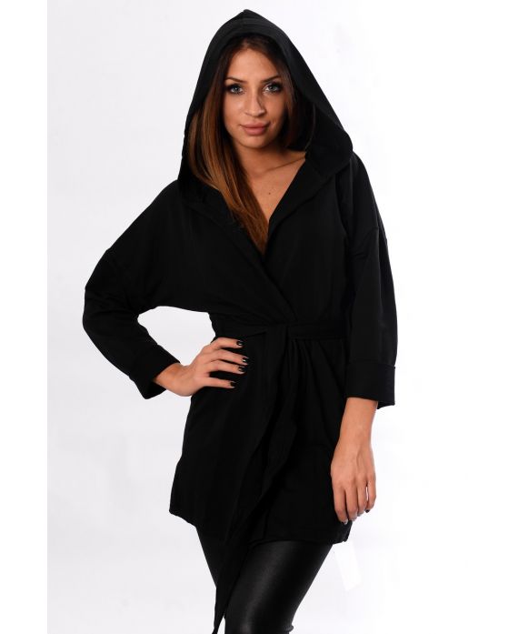 CHAQUETA LEGERE HA CAPUCHA NEGRO 5115