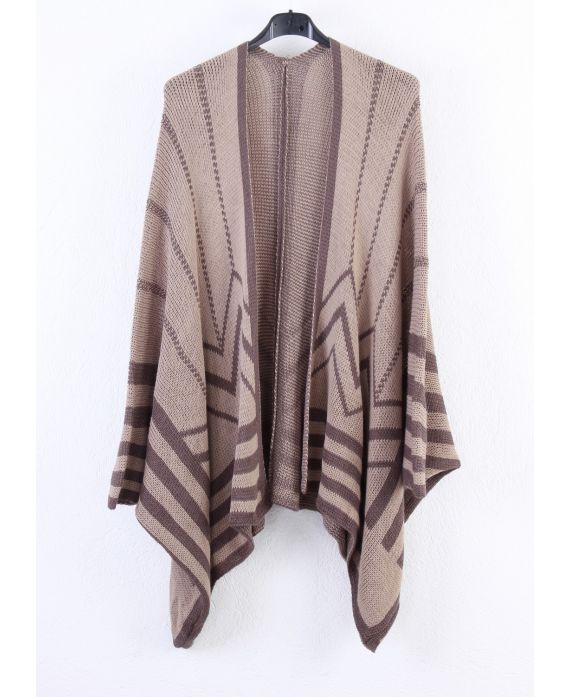 GILET PONCHO BEIGE P3000