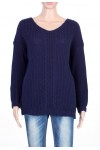 PULLOVER TORSADE BLEU MARINE P3006