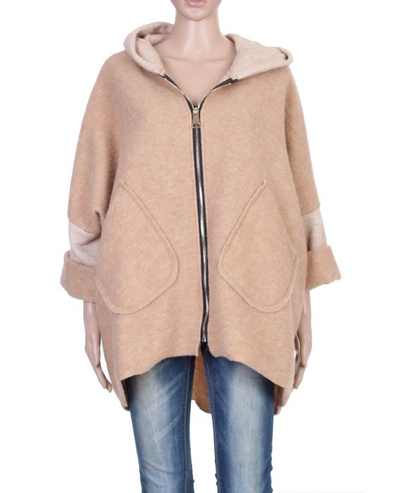 MANTEAU CAMEL P3019