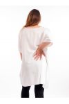 PLUS SIZE TUNIC SLEEVES LACE GT1031 WHITE