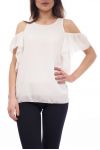 TOP SPALLE DENUDEES S9169 BIANCO