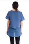 TUNIC LINEN S9182 BLUE