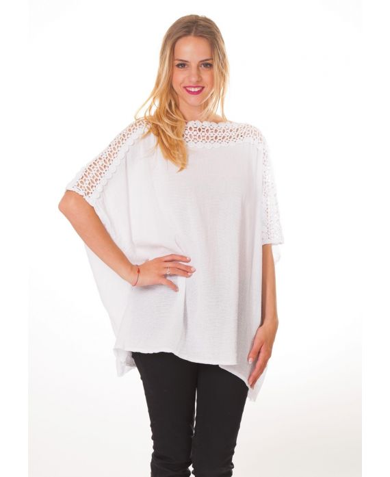 LINEN TUNIC S9370 WHITE