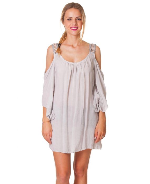 TUNIQUE EPAULES DENUDEES S9335 GRIS - grossiste-pret-a ...