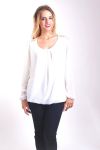 BLUSA DE ENCAJE CON ESPALDA 4005 BLANCO