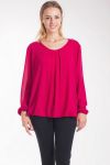 BLUSE DOS-SPITZEN-4005 BORDEAUX