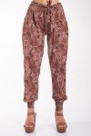 BROEK PRINTS 4020 CHOCOLADE