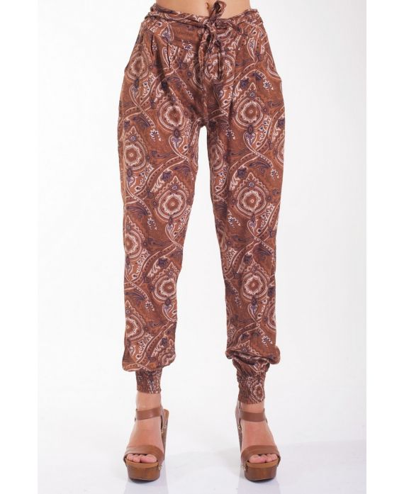 BROEK PRINTS 4020 CHOCOLADE