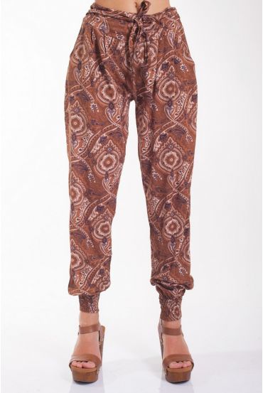 BROEK PRINTS 4020 CHOCOLADE