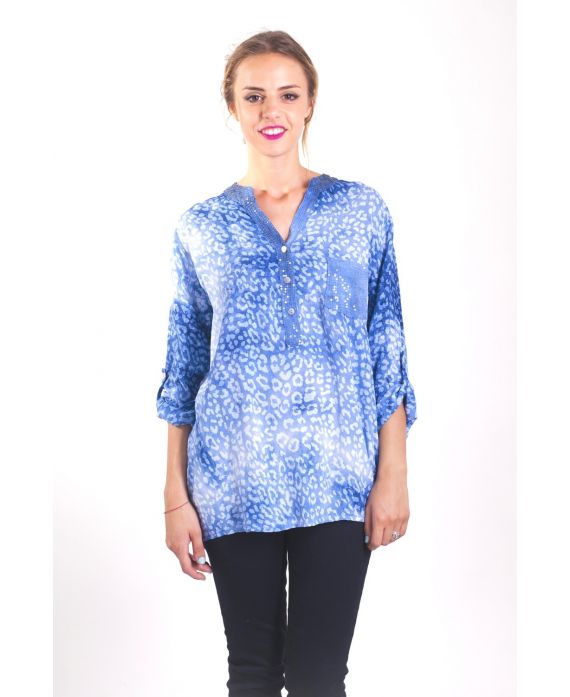 TUNIC SEQUINS 4028 BLUE