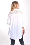 TUNIC BACK LACE 4006 WHITE