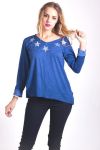 T-SHIRT STERREN 4033 BLAUW