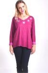 T-SHIRT STELLE 4033 BORDEAUX