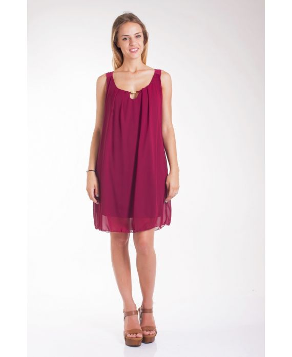 KLEID RÜCKEN SPITZE 4008 BORDEAUX