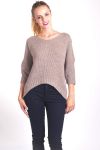 MAGLIONE MOHAIR LUREX 4036 TAUPE