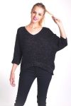 MOHAIR PULLOVER LUREX 4036 SCHWARZ