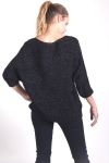 MOHAIR PULLOVER LUREX 4036 SCHWARZ