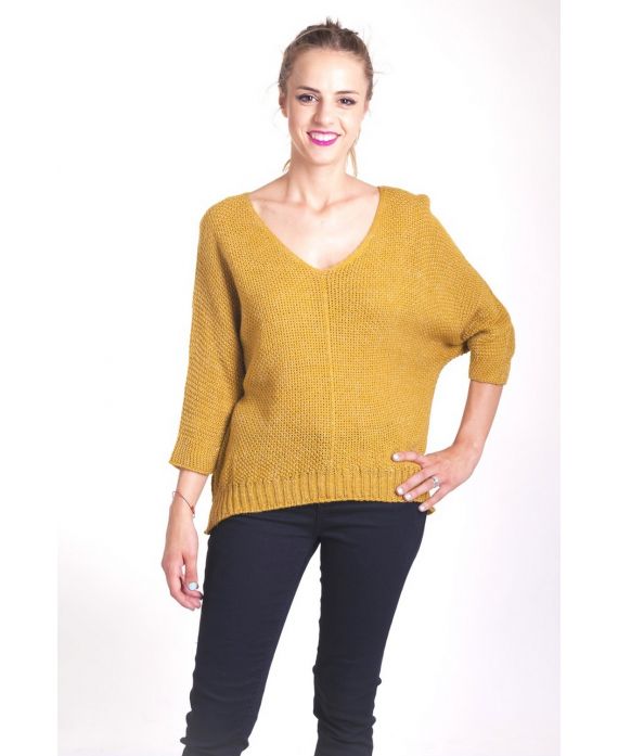 SWEATER MOHAIR LUREX 4036 MUSTARD