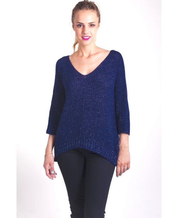 MAGLIONE MOHAIR LUREX 4036 BLU