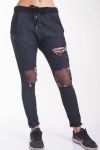 JEANS BROEK VERNIETIGEN 4029 ZWART