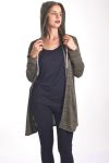 HOODED SWEATJAS 4017 MILITAIRE GROEN