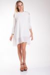 ROBE EPAULES DENUDEES 4037 BLANC