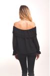 BLOUSE SCHOUDERS DENUDEES 4003 ZWART