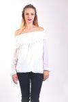 BLOUSE SHOULDERS DENUDEES 4003 WHITE