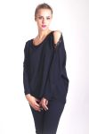 BLOUSE SCHOUDERS DENUDEES 4042 ZWART