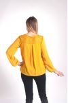 BLOUSE DRAPEE LACE 4043 MUSTARD