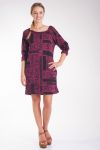 DRESS WRITE-4044 M BORDEAUX