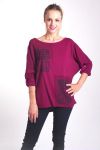 T-SHIRT FLOCKING 4046 BORDEAUX