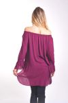 TUNIC SHOULDERS DENUDEES 4049 BORDEAUX