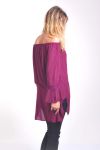 TUNIC SHOULDERS DENUDEES 4049 BORDEAUX