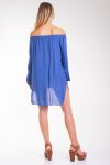 TUNIC SHOULDERS DENUDEES 4049 BLUE