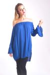 TUNIC SHOULDERS DENUDEES 4049 BLUE