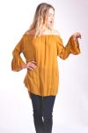 TUNIC SHOULDERS DENUDEES 4049 MUSTARD