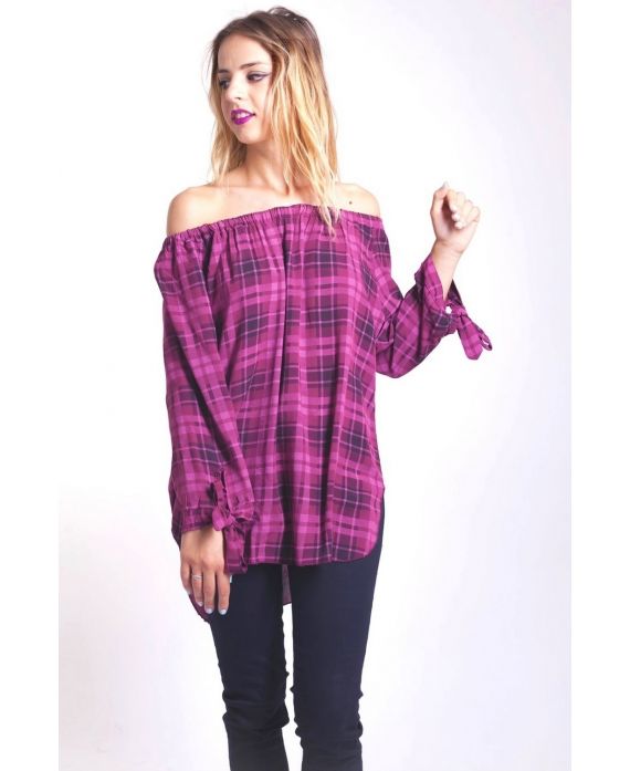 TUNIC SHOULDERS DENUDEES 4050 BORDEAUX