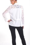 CHAQUETA BLAZER DE ENCAJE 4055 BLANCO