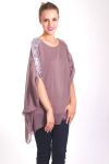 TUNIC SEQUINS 4057 TAUPE