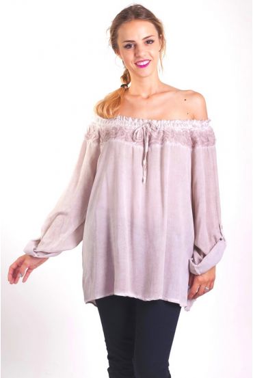 TUNIC SHOULDERS DENUDEES 4059 BEIGE