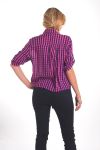 BLOUSE HEEFT TIE 4061 FUSHIA