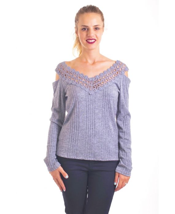 - PULL-SPITZEN-4064 GRAU