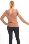 PULL DENTELLE 4064 CAMEL