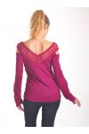 - PULL-SPITZEN-4064 BORDEAUX