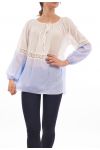 TUNIC BICOLORE S9225 BLUE