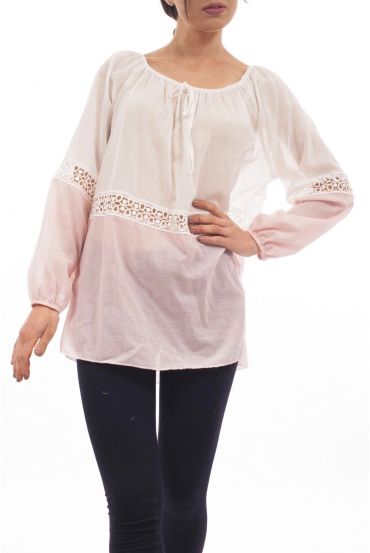 TUNIC BICOLORE S9225 ROSE